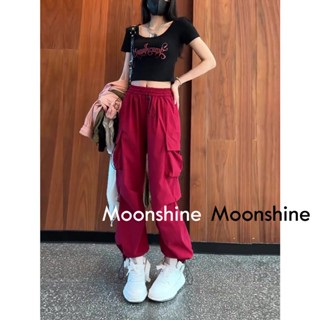 Moon  เสื้อครอป เสื้อแฟชั่นผู้หญิง y2k สีพื้น สําหรับผู้หญิง ใส่ไปคลับ ปาร์ตี้ 2023 NEW Beautiful Comfortable Unique fashion A93L06WX 36Z230909