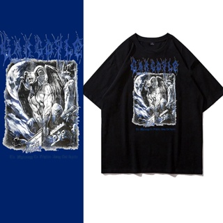 【Hot】 [100% Cotton]เสื้อยืด SoulStreet Clothingลาย Gargoyle  ขนาด M-4XL แฟชั่นแขนสั้นผ้าฝ้าย