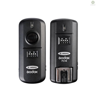 [XS]Godox Fc-16 รีโมตกดชัตเตอร์ไร้สาย 16 ช่อง 2.4GHz สําหรับ D5100 D90 D7000 D7100 D5200 D3100 D3200