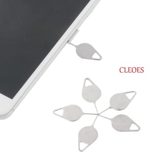 Cleoes อุปกรณ์เข็มโลหะ สําหรับใช้ในการถอดซิมการ์ด โทรศัพท์มือถือ