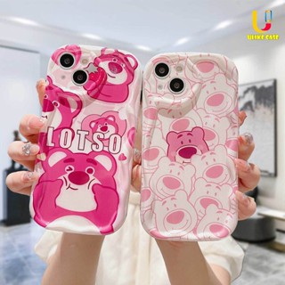 เคสนิ่ม ขอบโค้ง ลายการ์ตูนหมีสตรอเบอร์รี่ 3D สําหรับ Infinix Hot 8 9 20 12 30 10 11 Play 8 Lite 9 PRO 11 Plus 10 Lite 20i 30i Note 12 PRO 12 Turbo G96 Smart 5 7 4 6 Plus 5PRO