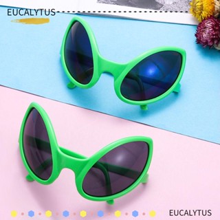 Eutus แว่นตากันแดด ลายเอเลี่ยน สีเขียว สําหรับเด็ก และผู้ใหญ่ ปาร์ตี้ฮาโลวีน