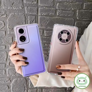 เคสโทรศัพท์มือถือ ซิลิกา TPU นิ่ม ใส กันกระแทก ไล่โทนสี แฟชั่น สําหรับ Oppo A16-4G A16S A54S A5S A7 2018 AX5S AX7 A7N A12 A12S A11K A15 A15S