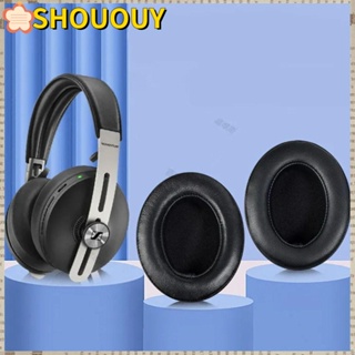 Shououy แผ่นครอบหูฟัง หนังนิ่ม ตัดเสียงรบกวน แบบพกพา อุปกรณ์เสริม สําหรับ SENNHEISER MOMENTUM 3.0