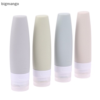 [bigmango] ขวดบีบเปล่า ซิลิโคน เติมได้ ขนาดพกพา 90 มล. 4 ชิ้น