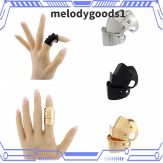 Melodygoods1 แหวนคอสเพลย์ โลหะ หลายชั้น ลายการ์ตูนอนิเมะ สไตล์พังก์ สําหรับผู้หญิง