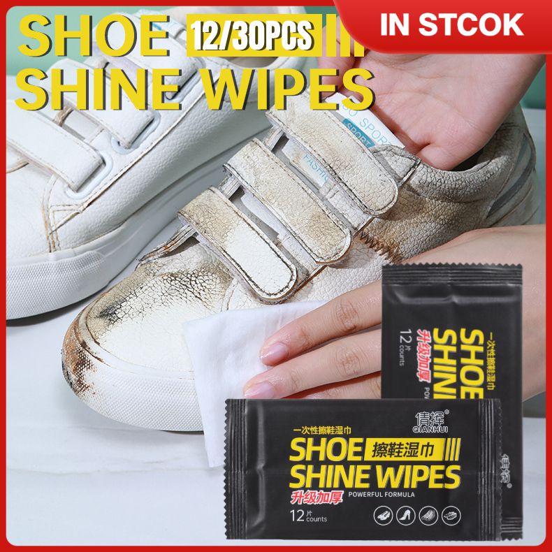 [COD] Shoe Shine Wipes Upgrade Thickened Shoe Clean Quick Wipe For Sneakers Shoes Cleaning Care TH