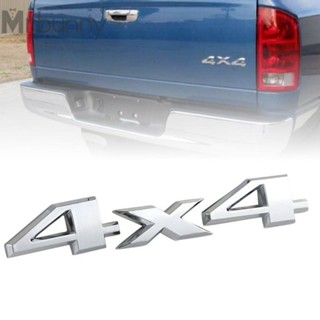 ป้ายสัญลักษณ์ ABS ขนาด 15x2.8 ซม. สีเงิน สําหรับติดท้ายรถยนต์ 4X4