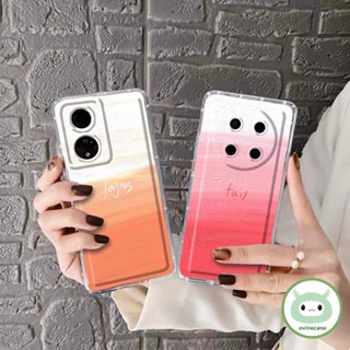 เคสโทรศัพท์มือถือแบบนิ่ม TPU ใส กันกระแทก ไล่โทนสี สําหรับ Oppo A16-4G A16S A54S A5S A7 2018 AX5S AX7 A7N A12 A12S A11K A15 A15S