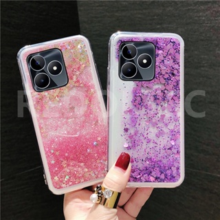 เคส Realme C53 วิบวับ ของเหลว ทรายดูด กลิตเตอร์ ซิลิโคนใส เคสด้านหลัง