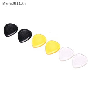 Myriadu ปิ๊กกีตาร์อะคูสติกไฟฟ้า เบส แบบใส ทนทาน 6 ชิ้น