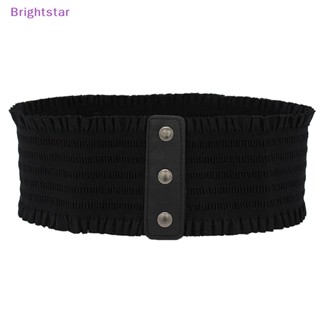 Brightstar ใหม่ เข็มขัดคาดเอว ยางยืด สีดํา ออกแบบใหม่ สําหรับผู้หญิง