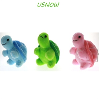 Usnow พวงกุญแจ จี้ตุ๊กตาเต่าน่ารัก ผ้ากํามะหยี่ขนนิ่ม พร็อพ สําหรับตกแต่งกระเป๋าเป้สะพายหลัง