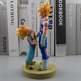 โมเดลฟิกเกอร์ PVC อนิเมะ DBZ Super Saiyan Trunks Vegeta Father and Son Bid Farewell ของเล่นสะสม สําหรับเด็ก