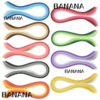 Banana1 ชุดแถบกระดาษควิลลิ่ง กว้าง 5 มม. ยาว 39 ซม. 9 สี 900 ชิ้น