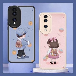 Cartoon advanced Phone Case For Huawei Honor70 Dirt-resistant Anti-knock protective youth Waterproof texture soft shell