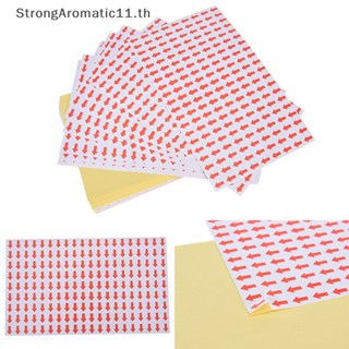 Strongaromatic สติกเกอร์ลูกศร สีแดง 10x12 มม. สําหรับทํางาน 10800 ชิ้น