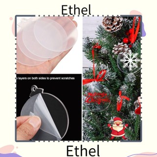 Ethel1 ถุงน่องอะคริลิค ทรงกลม สําหรับประดับตกแต่งต้นคริสต์มาส