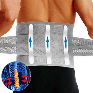 Double Pull Lumbar Lower Back Support Belt Brace Neoprene for Spine Posture Pain