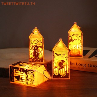 Trtu โคมไฟ LED รูปฟักทองผี สําหรับแขวนตกแต่งบ้าน ปาร์ตี้ฮาโลวีน