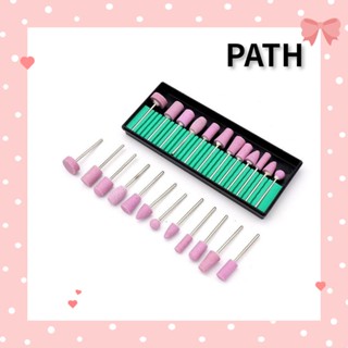 Path หัวเจียรหินขัด สีชมพู 12 ชิ้น