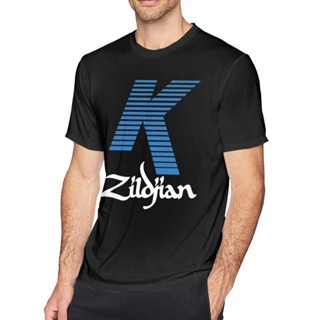 Zildjian K Percussion เสื้อยืดลําลอง แขนสั้น คอกลม พิมพ์ลายโลโก้ฉาบ พลัสไซซ์ แฟชั่นสําหรับผู้ชาย ของขวัญวันพ่อ