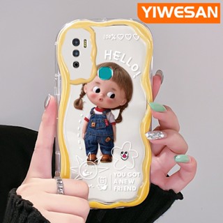 เคสโทรศัพท์มือถือแบบนิ่ม ใส กันกระแทก ลายการ์ตูนเด็กผู้หญิงซน น่ารัก สีสันสดใส สําหรับ Infinix Hot 9 Pro Hot 9 Play Hot 12 Play