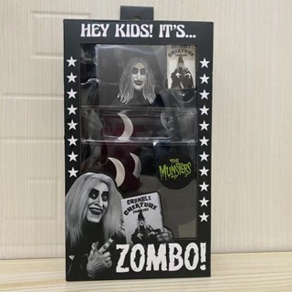 Neca ฟิกเกอร์ผ้า ลาย Munster Family Rob Zambi Zombo ขยับได้ สําหรับตกแต่งบ้าน