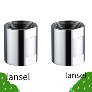 Lansel หัวฝักบัวอาบน้ํา ทองแดง ทองเหลือง สีเงิน 20 มม. DIY 2 ชิ้น