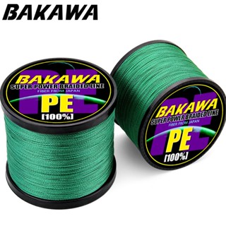 Bakawa SuperPower สายเชือกถัก PE 1000 4 เส้น 18LB-80LB สําหรับตกปลาคาร์พ