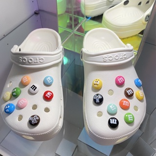 ถั่วน่ารัก ลูกอม Jbitz สําหรับ Crocs น้ําตาล Jibbits Charm M&amp;M ช็อคโกแลต รองเท้า Charms อาหาร Jibits Crocks สําหรับผู้ชาย รองเท้าอุปกรณ์เสริมตกแต่ง