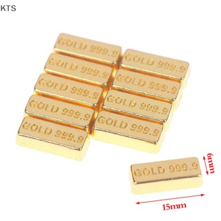 Kts โมเดลเหรียญทองจิ๋ว 1:12 สําหรับตกแต่งบ้านตุ๊กตา 10 ชิ้น ต่อชุด