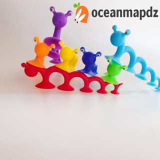 Oceanmapdz ซิลิโคนนุ่มดูด, ถ้วยดูดสัตว์, ของเล่นฟิดเจ็ต โยนเกม ของเล่นบีบ หลายสีให้เลือก เด็ก / เด็ก