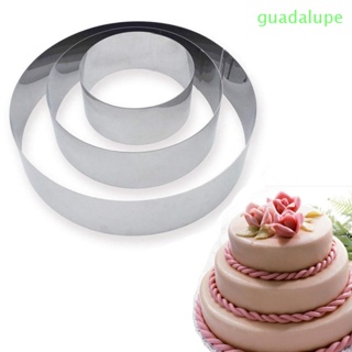 Guadalupe แม่พิมพ์เค้ก ทรงกลม DIY 3 ชิ้น / เซต Bakeware ภาษาอังกฤษ มัฟฟิน แหวนทาร์ต เค้ก เครื่องมือแม่พิมพ์แพนเค้ก