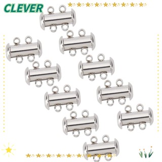 Clever ตะขอล็อคโซ่ สเตนเลส หลายชั้น 15x10 มม. สําหรับเครื่องประดับ สร้อยคอ