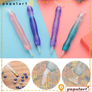 Popular ปากกาปักครอสสติตช์คริสตัลเรซิ่น DIY