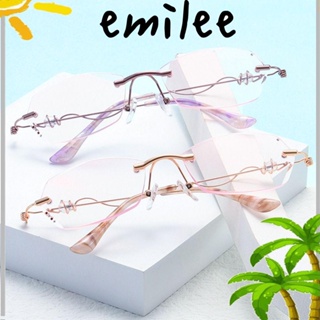 Emilee แว่นตาอ่านหนังสือ กรอบสํานักงาน เรียบง่าย สไตล์วินเทจ ป้องกันแสงสีฟ้า