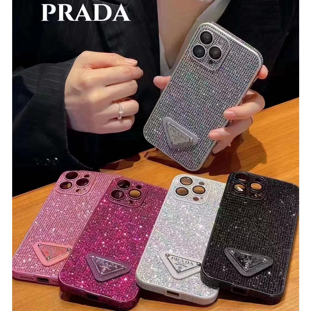 Fashion Flash Drill Camera Protection Phone Case for Iphone 14promax 14 Plus 13 Pro Max 12 11 Promax 11promax 14pro 13pro 12pro 13promax 12promax Brand Logo Full Back Cover