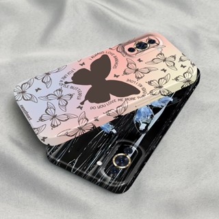 เคสโทรศัพท์มือถือ PC แข็ง ปิดด้านหลัง ลายผีเสื้อสวยงาม สไตล์เกาหลี สําหรับ Huawei Nova 10 Pro 9 SE 7 7i 7 Pro SE 6 SE 4 P20 P30 P40 Lite Mate 20