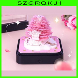 [szgrqkj1] กระดาษโน้ตแกะสลัก พร้อมไฟ DIY