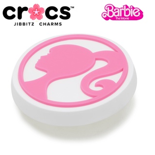 barbie jibbitz crocs แท้  อุปกรณ์เสริมหัวเข็มขัด สีชมพู สําหรับตกแต่งรองเท้าตุ๊กตาบาร์บี้