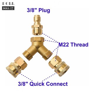 ⭐24H SHIPING ⭐Pressure Washer Tee Quick Connect Two To One 1PC 3/8 Fitting Accessories