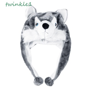 Twinkle1 หมวกแฟชั่นใหม่ หมวกผ้าพันคอ อบอุ่น สไตล์สัตว์ ของเล่นนุ่ม