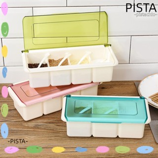 Pista ขวดโหลพลาสติก ของใช้ในครัวเรือน สําหรับใส่เครื่องปรุงรส เกลือ