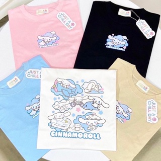 พร้อมส่ง🧸เสื้อยืดโอเวอร์ไซส์ JustAchill cinnamoroll