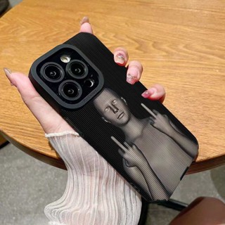 เคสโทรศัพท์มือถือ ซิลิโคน กันกระแทก ลายนิ้วกลาง สําหรับ Iphone 13Promax 12 11 XR 14 Xsmax
