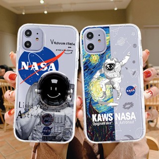 เคสโทรศัพท์มือถือ TPU ใส ลาย NASA แฟชั่น สําหรับ IPhone 11 12 13 14 Pro Promax 7 8 Plus X XS XR XSMAX 11Pro 12Pro 13Pro 14Pro 14Plus QMY