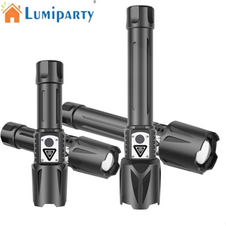 Lumiparty ไฟฉายฉุกเฉิน Led แบบพกพา ซูมได้ พลังงานสูง สําหรับตั้งแคมป์กลางแจ้ง