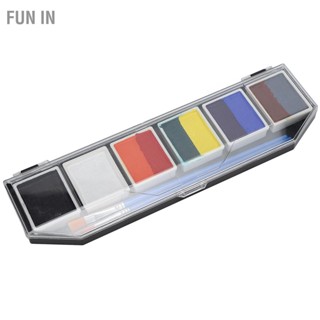 Fun IN Professional Face Painting Kit สีทาตัวปลอดสารพิษแต่งหน้าวันฮาโลวีนคริสต์มาสสำหรับเด็กผู้ใหญ่