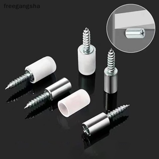 [FREG] สกรูเกลียวลามิเนต กันลื่น พร้อมปลอกยาง สําหรับตู้ กระจก 10 ชิ้น FDH